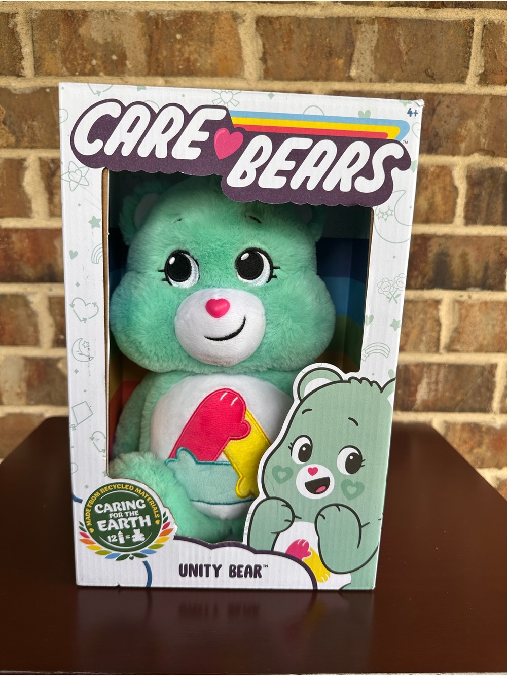 2023 Care Bears Exclusive Unity Bear Plush Teal Green 14" Stuffed Bear NIB